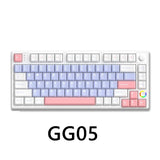 HELLOGANSS HS75T Mechanical Keyboard(AA Battery) mechkeysshop GG-05 Silver Yuepo linear 