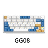 HELLOGANSS HS75T Mechanical Keyboard(AA Battery) mechkeysshop GG-08 Silver Yuepo linear 
