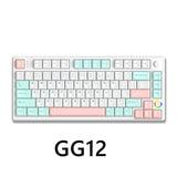 HELLOGANSS HS75T Mechanical Keyboard(AA Battery) mechkeysshop GG-12 Silver Yuepo linear 