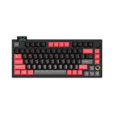 HELLOGANSS XS 75T LCD Three-Mode Mechanical Keyboard mechkeysshop Red Yuepo Silver 