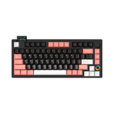 HELLOGANSS XS 75T LCD Three-Mode Mechanical Keyboard mechkeysshop Sunset Red Yuepo Silver 