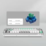 JAMESDONKEY A3 Grey Cyan Mechanical Keyboard mechkeysshop 
