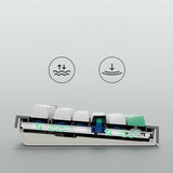 JAMESDONKEY A3 Grey Cyan Mechanical Keyboard mechkeysshop 