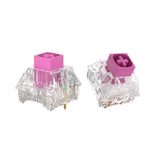 Kailh BOX Pink Purple Switches mechkeysshop Crystal Pink Purple 10 pcs 