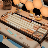 KeysMe Caramel Latte KDA Profile Keycaps Set mechkeysshop 