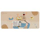 KeysMe Desk Mat / Mouse Pad mechkeysshop Caramel Latte 