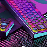 KeyTok Pixel Universe OEM Translucidus Keycaps mechkeysshop 