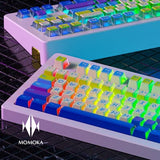 MOMOKA Pixel Ocean OEM Profile Keycaps mechkeysshop 