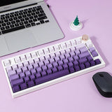 RECCAZR Side Printed OEM Translucidus Keycaps mechkeysshop Purple 