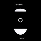 Titan Nation Skyglide StatTrak Series Grip Tape mechkeysshop Pro Feet(White) For AJAZZ AJ199 