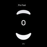 Titan Nation Skyglide StatTrak Series Grip Tape mechkeysshop Pro Feet(White) For VGN Dragonfly F1 Series 