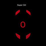 Titan Nation Skyglide StatTrak Series Grip Tape mechkeysshop Super Ctrl(Red) For Darmoshark M3 