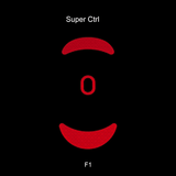 Titan Nation Skyglide StatTrak Series Grip Tape mechkeysshop Super Ctrl(Red) For VGN Dragonfly F1 Series 