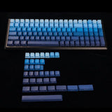 YMDK Moonrise Gradient OEM Keycaps mechkeysshop 134 keys side printed 