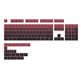 YUNZII Gradient Cherry Profile Keycap Set mechkeysshop Black Red 