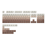 YUNZII Gradient Cherry Profile Keycap Set mechkeysshop Brown 