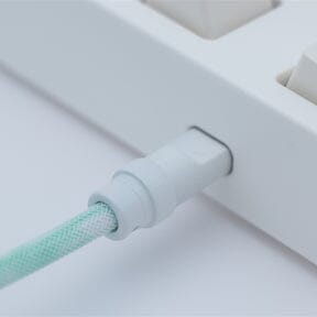 YUNZII Gradient Color Custom Coiled Aviator USB Cable Cord mechkeysshop 