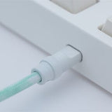 YUNZII Gradient Color Custom Coiled Aviator USB Cable Cord mechkeysshop 