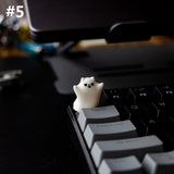 YUNZII Little Ghost Opaque Artisan Keycap mechkeysshop #5 