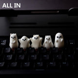 YUNZII Little Ghost Opaque Artisan Keycap mechkeysshop ALL IN 