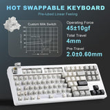 YUNZII YZ87 Gasket Gaming Mechanical Keyboard mechkeysshop 