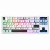 YUNZII YZ87 Gasket Gaming Mechanical Keyboard mechkeysshop White YUNZII MILK 